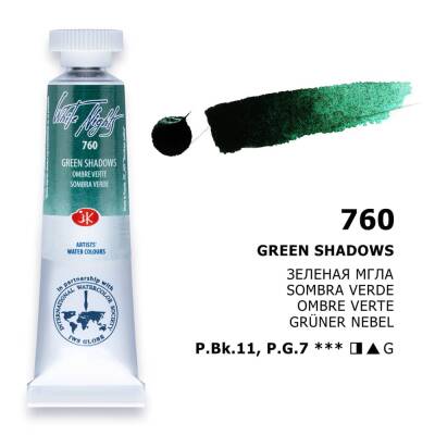 St. Petersburg White Nights Tüp Sulu Boya 10 ml. 760 Green Shadows - 1