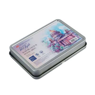 St. Petersburg White Nights Watercolour Postcards Metal Kutu 300 gr 10,5x14,8 cm 24 yp 791241705 - 1