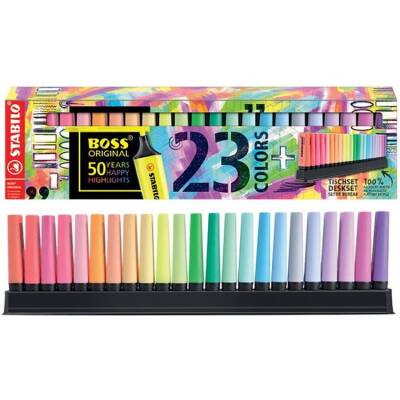 Stabilo Boss Fosforlu İşaretleme Kalemi 23 Renk Set - 1