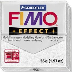 Staedtler Fimo Effect Polimer Kil 57 gr 052 White (Simli) - 1