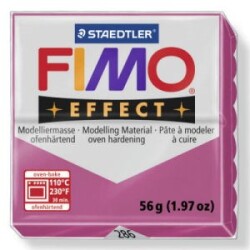 Staedtler Fimo Effect Polimer Kil 57 gr 286 Ruby Quartz (Mücevher Renkleri) - 1