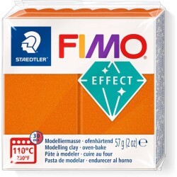 Staedtler Fimo Effect Polimer Kil 57 gr 41 Metallic Orange - 1