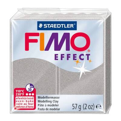 Staedtler Fimo Effect Polimer Kil 57 gr 817 Sedefli Gümüş - 1