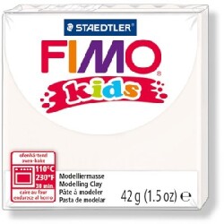Staedtler Fimo Kids Yumuşak Polimer Kil 42 gr 0 White - 1