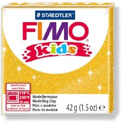 Staedtler Fimo Kids Yumuşak Polimer Kil 42 gr 112 Glitter (Simli) Gold - 1