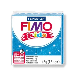 Staedtler Fimo Kids Yumuşak Polimer Kil 42 gr 312 Yaldızlı Mavi - 1