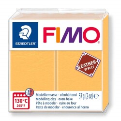 Staedtler Fimo Leather (Deri) Effect Polimer Kil 57 gr 109 Safran Sarı - 1