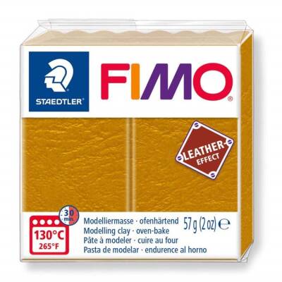 Staedtler Fimo Leather (Deri) Effect Polimer Kil 57 gr 179 Okra - 1