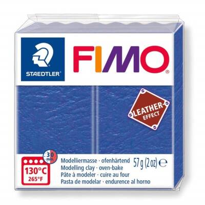 Staedtler Fimo Leather (Deri) Effect Polimer Kil 57 gr 309 İndigo Mavisi - 1
