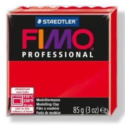 Staedtler Fimo Professional Polimer Kil 85 gr. 200 Saf Kırmızı - 1