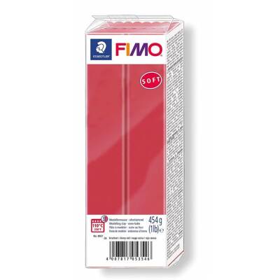 Staedtler Fimo Soft Polimer Kil 454 gr. 26 Vişne Kırmızı - 1