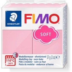 Staedtler Fimo Soft Polimer Kil 57 gr T21 Strawberry Cream Pink - 1