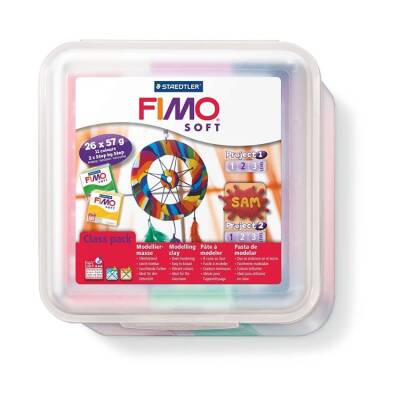 Staedtler Fimo Soft Sınıf Seti 26 Renk x 57 gr. + Aksesuarlar - 1