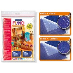 Staedtler Fimo Texture Sheets Doku Kalıpları CROCODILE / CALF LEATHER - Staedtler