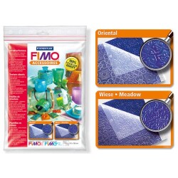 Staedtler Fimo Texture Sheets Doku Kalıpları FLOWERS / MODERN STYLE - Staedtler