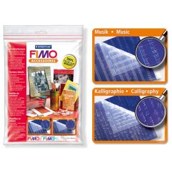 Staedtler Fimo Texture Sheets Doku Kalıpları MUSIC / SRIPST MEDIEVAL LATIN - Staedtler