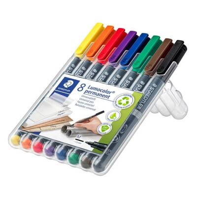 Staedtler Lumocolor Permanent Marker 1.0 mm M Uç 8 Renk Set - 1