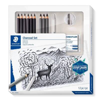 Staedtler Mars Lumograph Charcoal Füzen Çizim Seti - 1