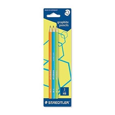 Staedtler Neon Kurşun Kalem 3'lü (Turuncu,Mavi,Yeşil) - 1