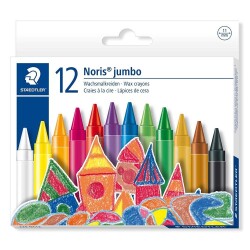 Staedtler Noris Jumbo Wax Crayon Mum Pastel Boya 12 Renk - 1