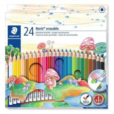 Staedtler Noris Silinebilir Kuru Boya 24 Renk - 1