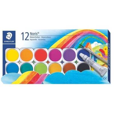 Staedtler Noris Sulu Boya 12+1 Renk - 1