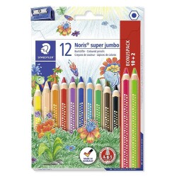 Staedtler Noris Super Jumbo Altıgen Kuru Boya 12 Renk - 1