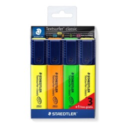 Staedtler Textsurfer Classic İşaretleme Kalemi 3+1 Set - 1