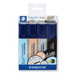 Staedtler Textsurfer Classic İşaretleme Kalemi 4 Renk Vintage - 1