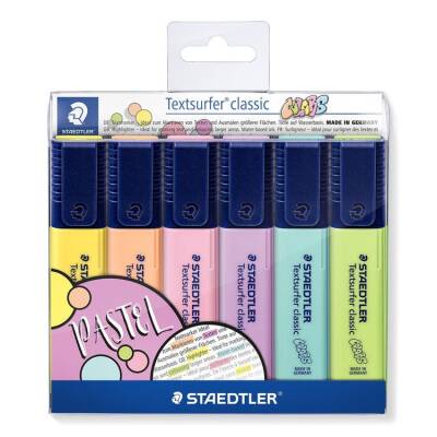 Staedtler Textsurfer Classic İşaretleme Kalemi 6 Renk Pastel - 1