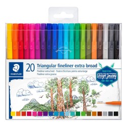 Staedtler Triplus Broadliner Kalem 0.8mm 20 Renk Set - 1