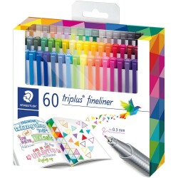 Staedtler Triplus Fineliner Kalem 0.3mm 60 RENK SET - 1