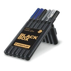 Staedtler Triplus Mobile Office Black Box 6'lı Plastik Kutulu Set - 1