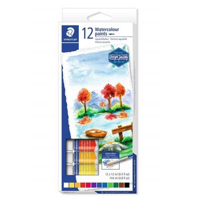 Staedtler Tüp Sulu Boya 12 Renk x 12 ml. - 1