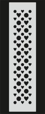 Stencil Boyama Şablonu 10x25 cm. U089 - 1