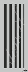 Stencil Boyama Şablonu 10x25 cm. U036 - 1
