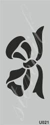 Stencil Boyama Şablonu 10x25 cm. U021 - 1