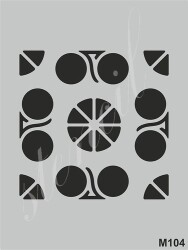 Stencil Boyama Şablonu 15x20 cm. M104 - 1