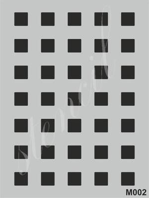 Stencil Boyama Şablonu 15x20 cm. M002 - 1