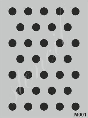 Stencil Boyama Şablonu 15x20 cm. M001 - 1