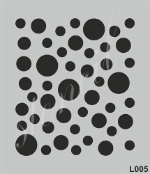 Stencil Boyama Şablonu 21x25 cm. L005 - 1