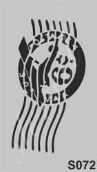 Stencil Boyama Şablonu 9x16 cm. S072 - 1