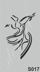 Stencil Boyama Şablonu 9x16 cm. S017 - 1