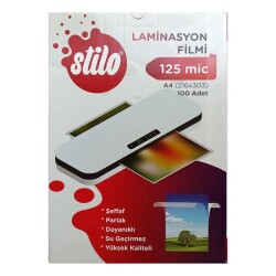 Stilo Laminasyon Filmi A4 125 Micron 100'lü - 1