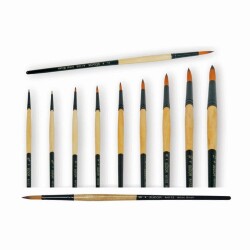 Südor 123 Serisi Sentetik Kıl Yuvarlak Uçlu Fırça No:10/0 - Südor