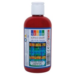 Südor Akrilik Boya 250 ml Karmen - 1