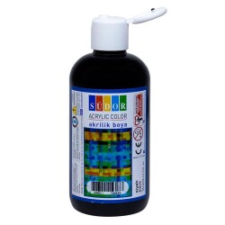 Südor Akrilik Boya 250 ml Siyah - 1