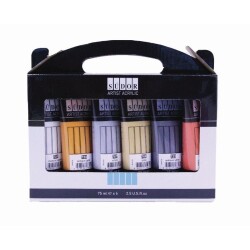 Südor Akrilik Boya 6x75 ml Set Yaldız - 1