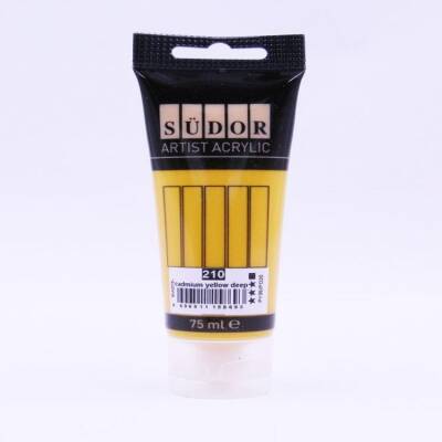 Südor Akrilik Boya 75 ml Kadmiyum Sarı Koyu 210 - 1