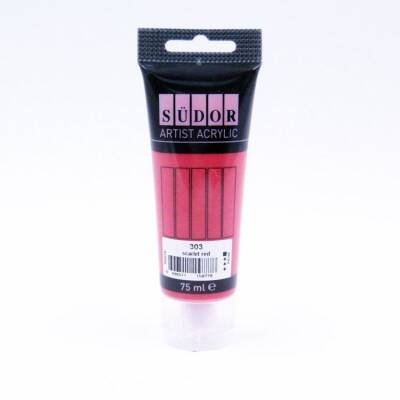 Südor Akrilik Boya 75 ml Scarlet Kırmızı 303 - 1